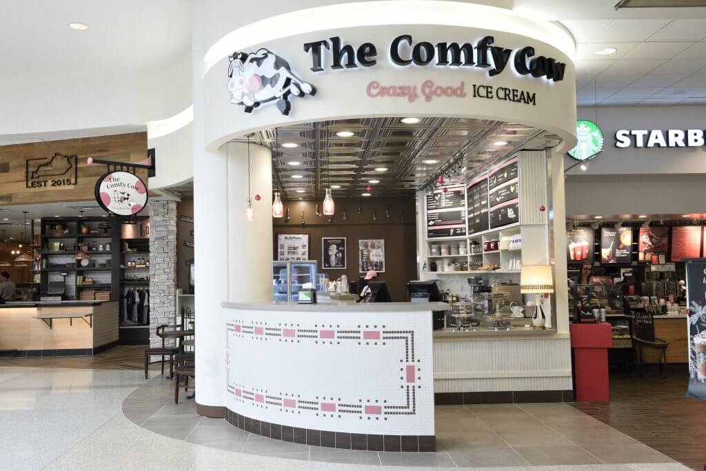 The Comfy Cow Ice Cream at Louisville Muhammad Ali International Airport